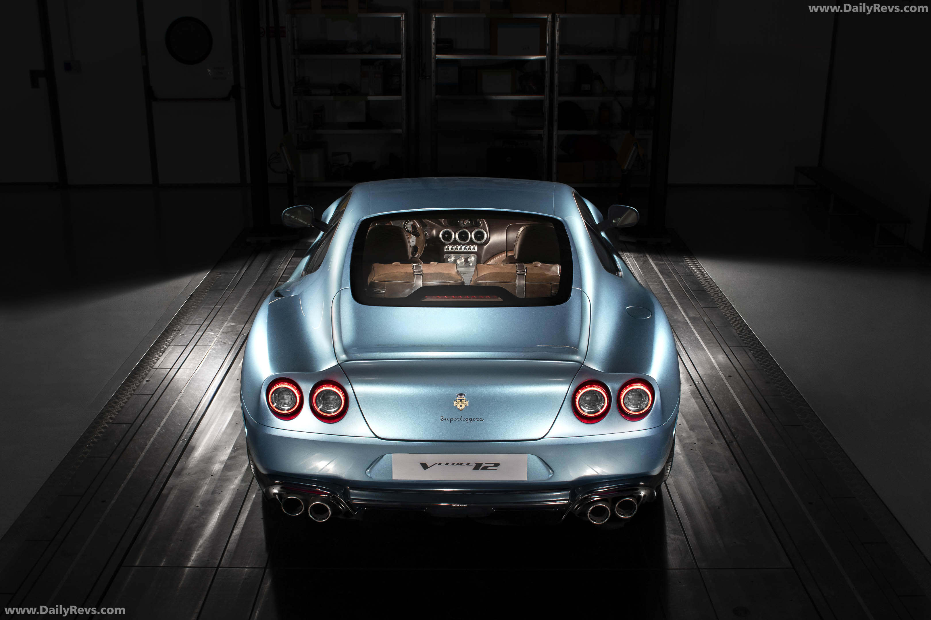 2025 Touring Superleggera Veloce12 Azzurro Cielo Rear View